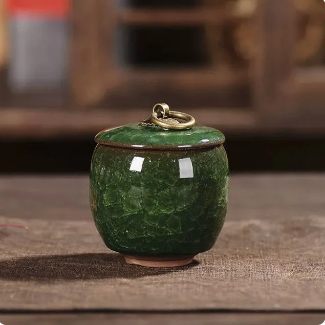 2 PCS Ceramics Ash Urn Sealed Cremation Funeral Ashes Keepsake Small Animals Pet Dog Memorial Suitable Home Fireplaces Burial