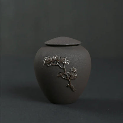 Ceramics Ashes Urn Handpainted Cremation Urn Funeral Ashes Holder Pet Memorial