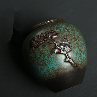 Ceramics Ashes Urn Handpainted Cremation Urn Funeral Ashes Holder Pet Memorial