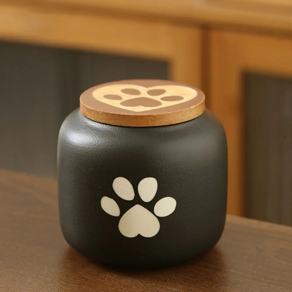 Ceramic Pet Ashes Storage Box Cute 180/500ml Funeral Urn for Pets Sealed Jar Memorials Dog Cat Cremation Urns