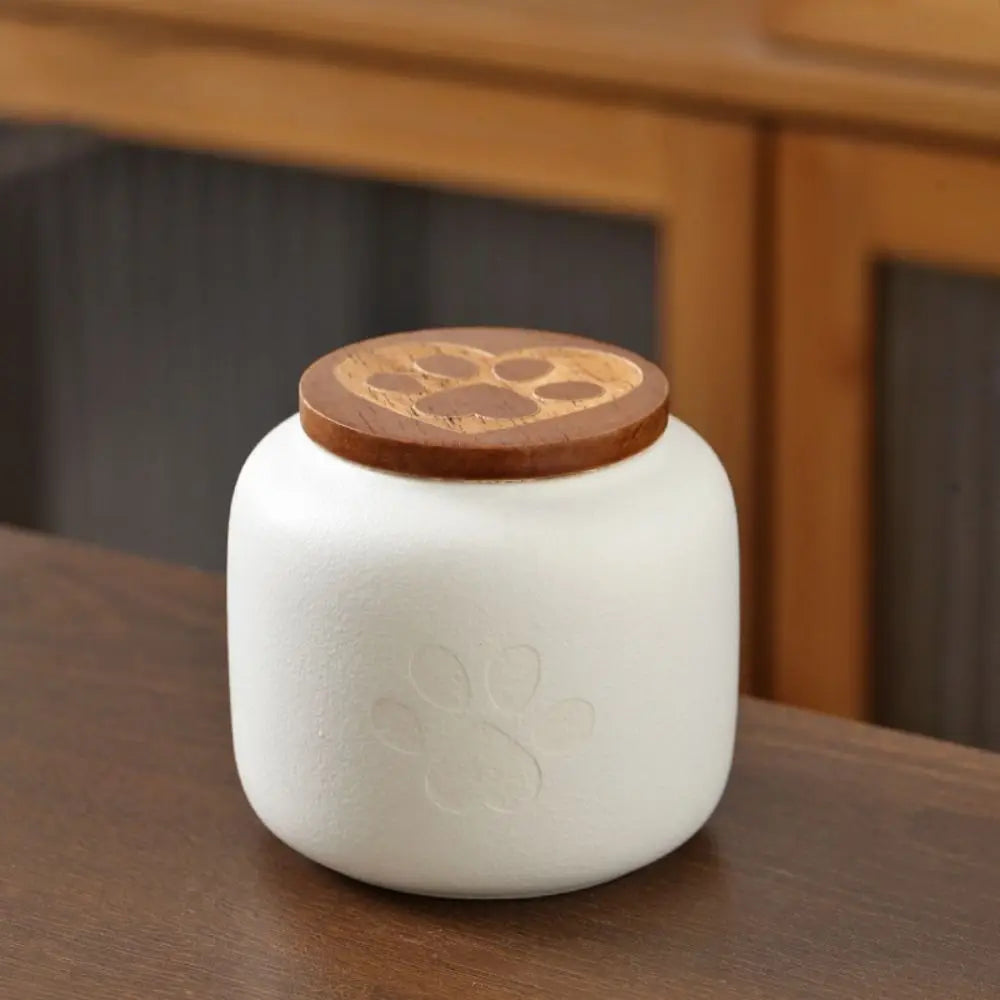 Ceramic Pet Ashes Storage Box Cute 180/500ml Funeral Urn for Pets Sealed Jar Memorials Dog Cat Cremation Urns