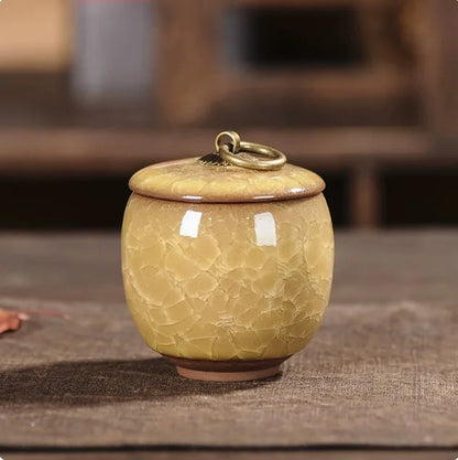 2 PCS Ceramics Ash Urn Sealed Cremation Funeral Ashes Keepsake Small Animals Pet Dog Memorial Suitable Home Fireplaces Burial