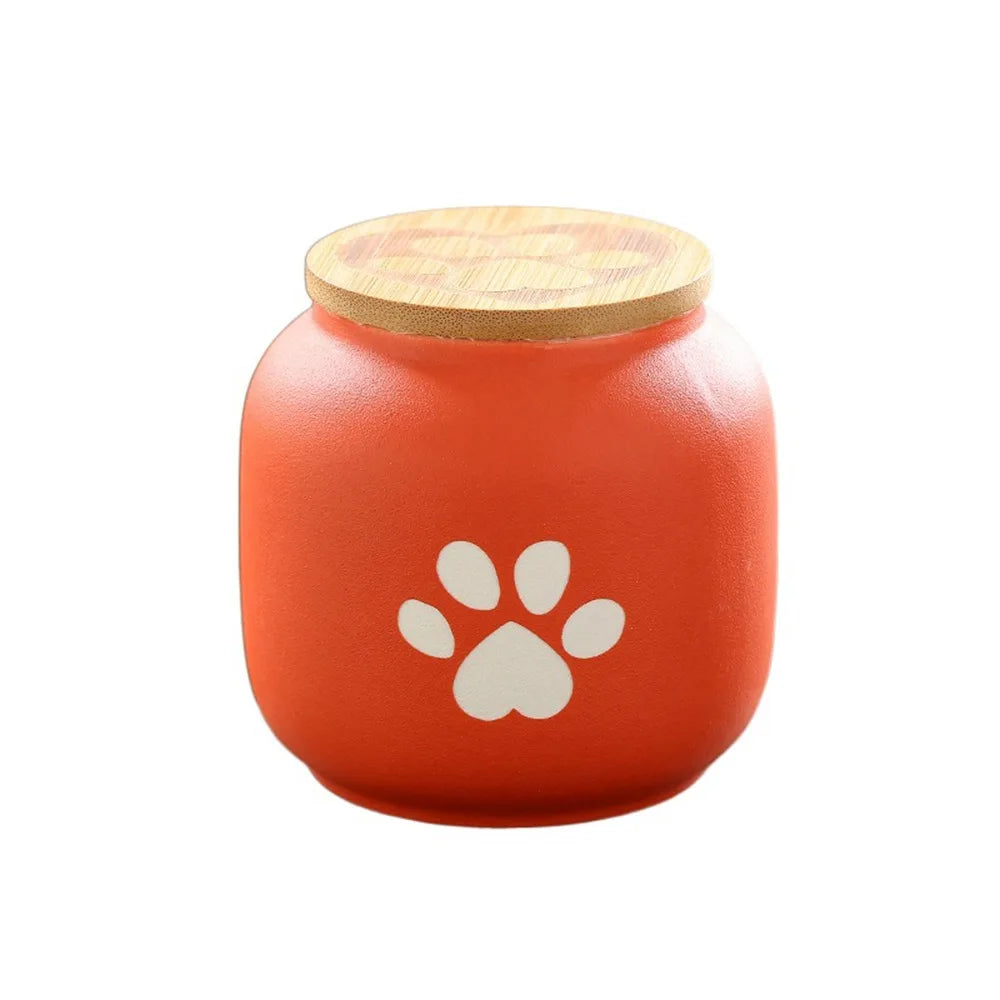 Ceramic Pet Ashes Storage Box Cute 180/500ml Funeral Urn for Pets Sealed Jar Memorials Dog Cat Cremation Urns