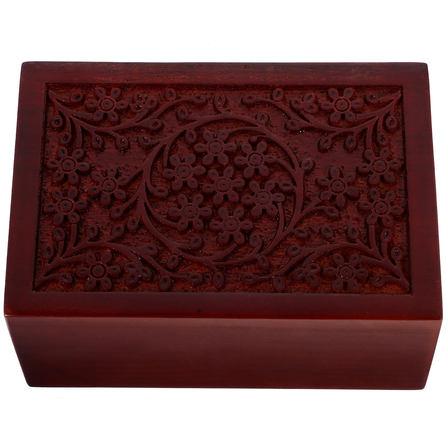 Solid Wood Pet Cremation Box Carved Design Pullout Storage Cat Ashes Urn Pet Burial Memorial Wooden Keepsake Home Garden Pet