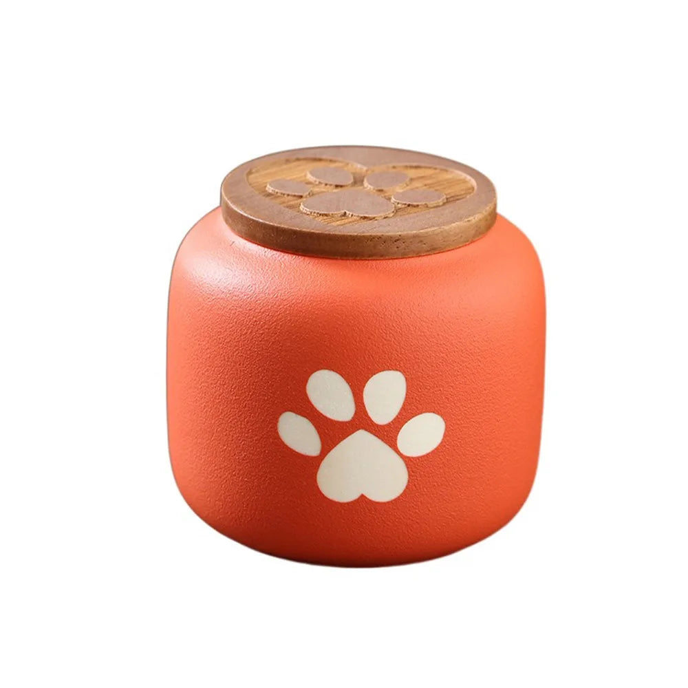 Ceramic Pet Ashes Storage Box Cute 180/500ml Funeral Urn for Pets Sealed Jar Memorials Dog Cat Cremation Urns