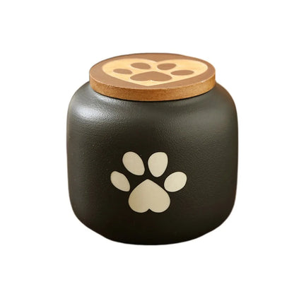 Ceramic Pet Ashes Storage Box Cute 180/500ml Funeral Urn for Pets Sealed Jar Memorials Dog Cat Cremation Urns