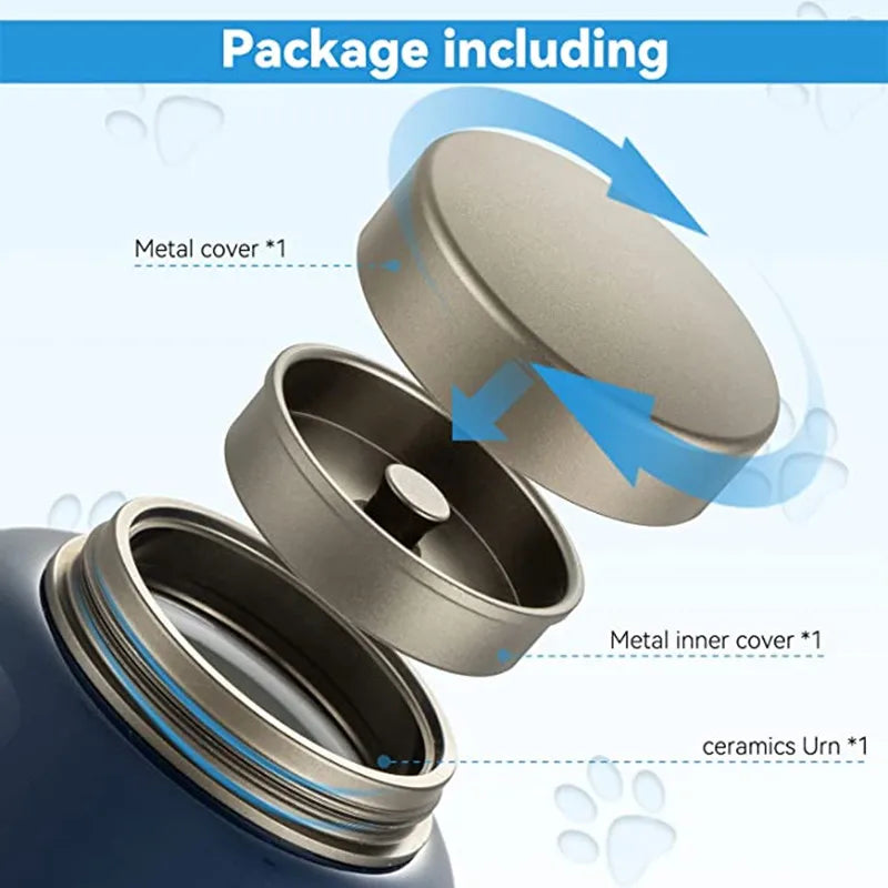 1Pcs Urns for Cat Urns,Pet Urns for Cat Ashes,Cat Urns for Ashes Animal Urns for Ashe Pet Cremation Urn (Black Bamboo)