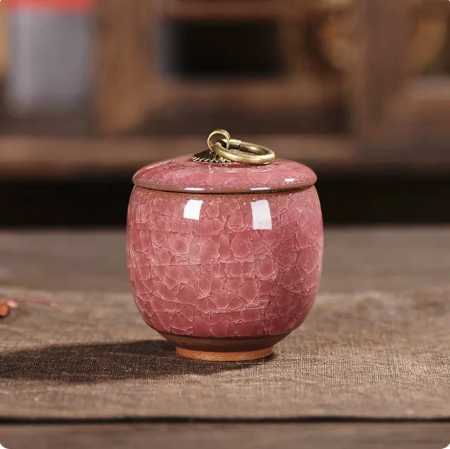 2 PCS Ceramics Ash Urn Sealed Cremation Funeral Ashes Keepsake Small Animals Pet Dog Memorial Suitable Home Fireplaces Burial