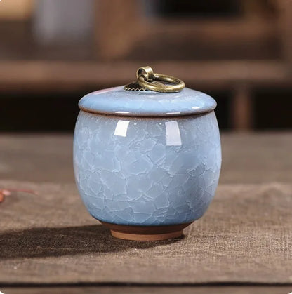 2 PCS Ceramics Ash Urn Sealed Cremation Funeral Ashes Keepsake Small Animals Pet Dog Memorial Suitable Home Fireplaces Burial