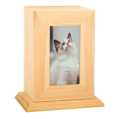 Wooden Urn For Pet Ashes Pet Urns For Dogs Or Cats Ashes Personalized Photo Frame Pet Cremation Urns Pet Keepsake Memory Box