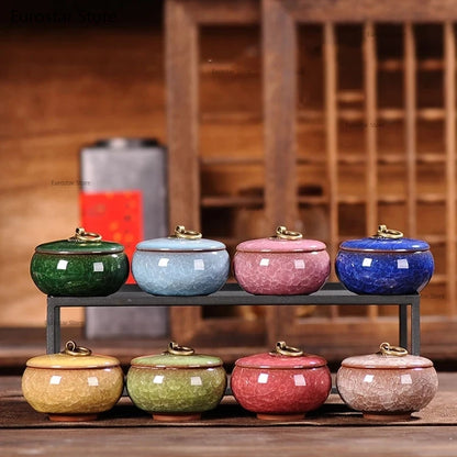 2 PCS Ceramics Ash Urn Sealed Cremation Funeral Ashes Keepsake Small Animals Pet Dog Memorial Suitable Home Fireplaces Burial