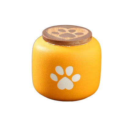 Ceramic Pet Ashes Storage Box Cute 180/500ml Funeral Urn for Pets Sealed Jar Memorials Dog Cat Cremation Urns