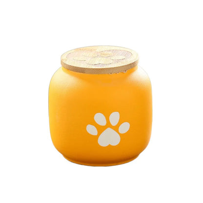 Ceramic Pet Ashes Storage Box Cute 180/500ml Funeral Urn for Pets Sealed Jar Memorials Dog Cat Cremation Urns