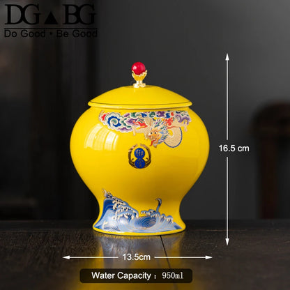 Human Cremation Urns for Ashes, Memorial Ash Holder, Keepsake Souvenirs Gift, Chinese-Style Leaf Ceramic Storage Decoration