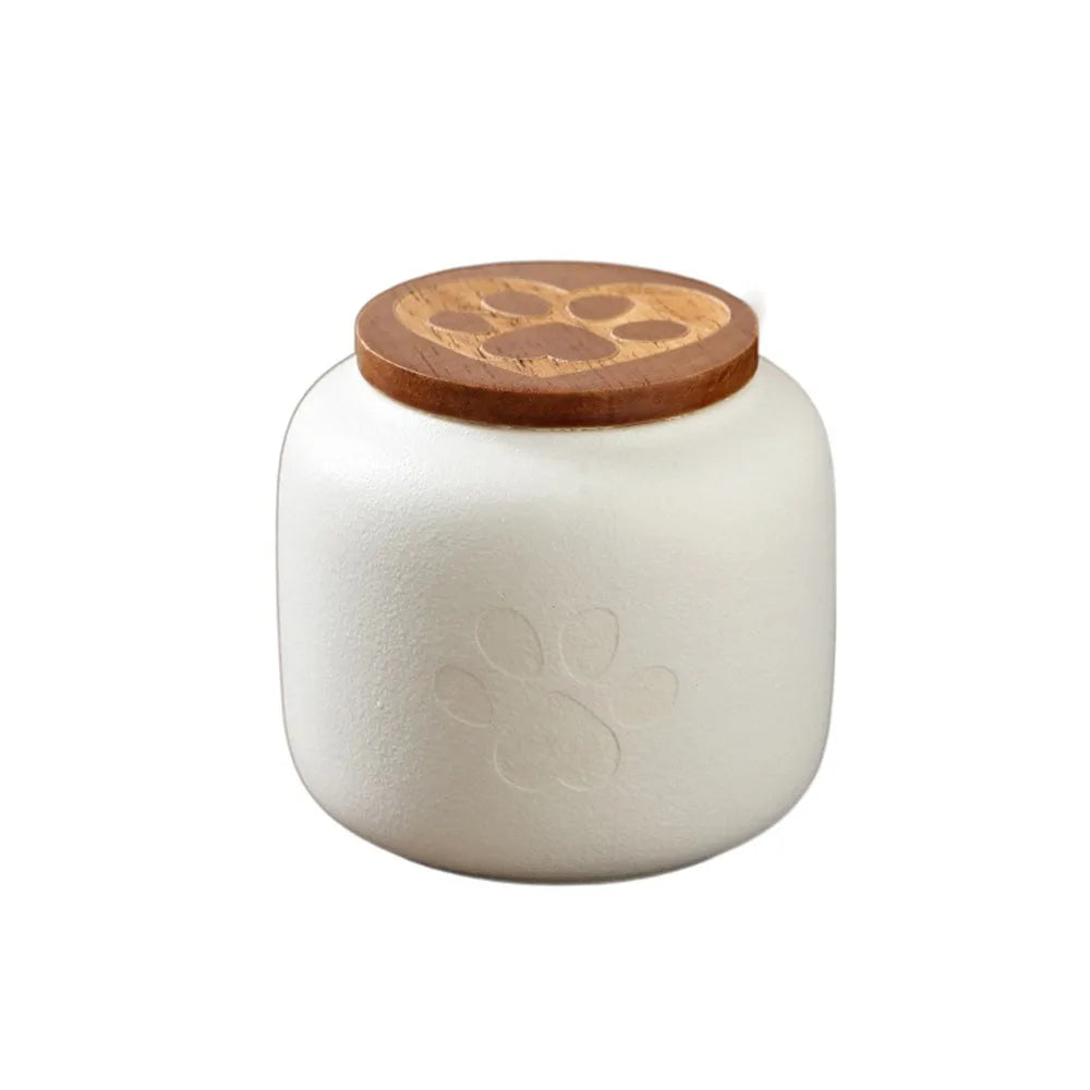 Ceramic Pet Ashes Storage Box Cute 180/500ml Funeral Urn for Pets Sealed Jar Memorials Dog Cat Cremation Urns