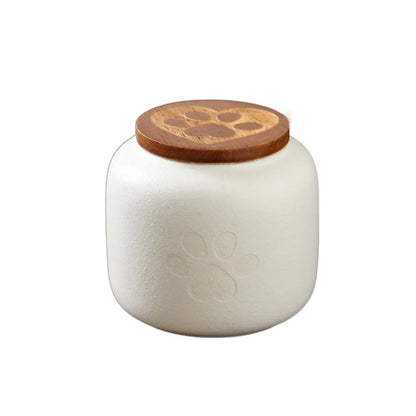 Ceramic Pet Ashes Storage Box Cute 180/500ml Funeral Urn for Pets Sealed Jar Memorials Dog Cat Cremation Urns
