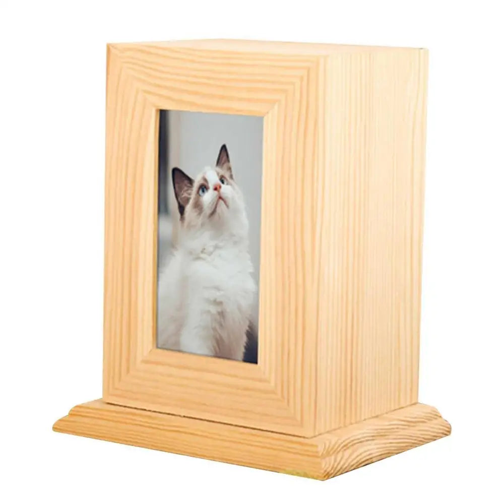 Wooden Urn For Pet Ashes Pet Urns For Dogs Or Cats Ashes Personalized Photo Frame Pet Cremation Urns Pet Keepsake Memory Box
