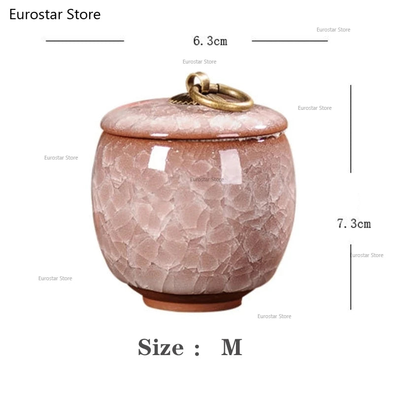 2 PCS Ceramics Ash Urn Sealed Cremation Funeral Ashes Keepsake Small Animals Pet Dog Memorial Suitable Home Fireplaces Burial