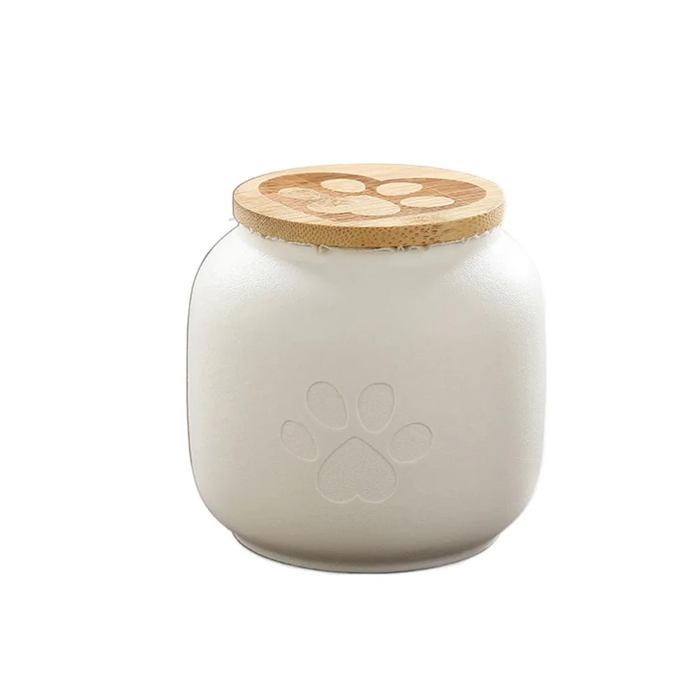 Ceramic Pet Ashes Storage Box Cute 180/500ml Funeral Urn for Pets Sealed Jar Memorials Dog Cat Cremation Urns