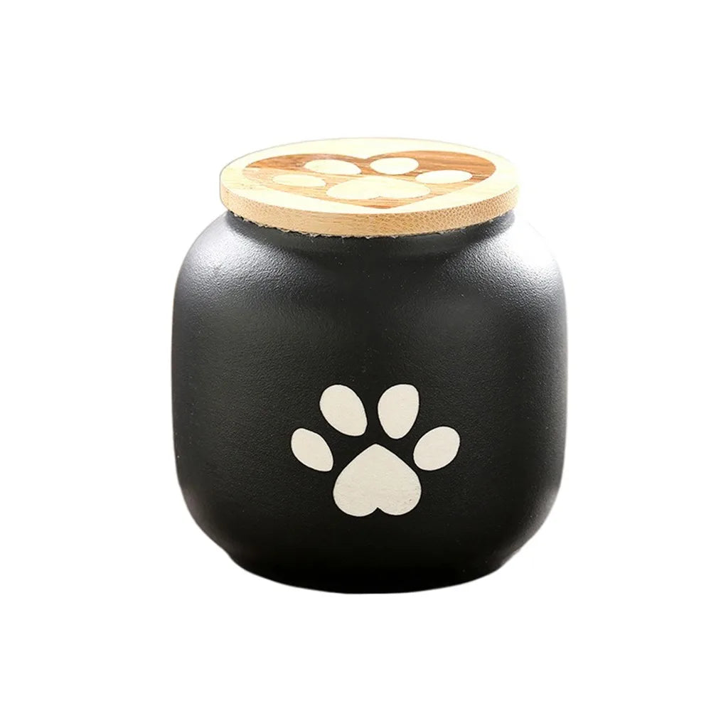 Ceramic Pet Ashes Storage Box Cute 180/500ml Funeral Urn for Pets Sealed Jar Memorials Dog Cat Cremation Urns